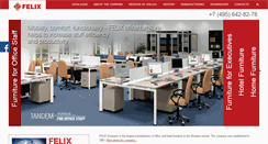 Desktop Screenshot of felix-furniture.com